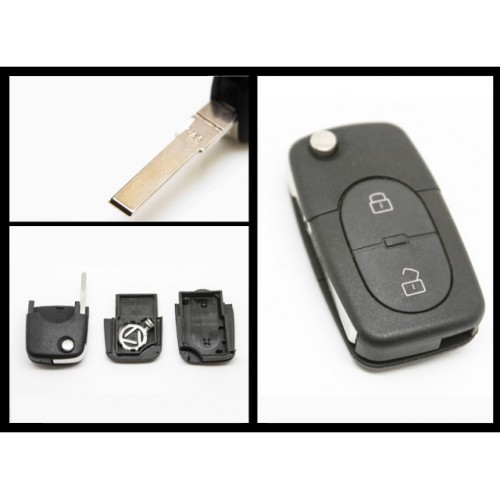 Carcasa Cheie Briceag Audi, 2 Butoane