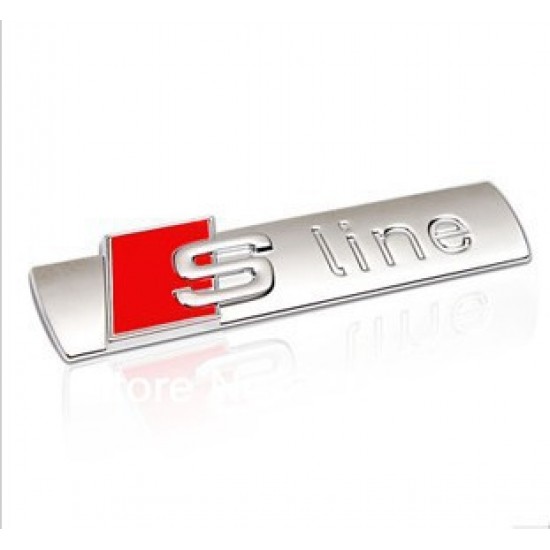 Emblema metalica AUDI S LINE cu surub Emblema metalica AUDI S LINE cu surub