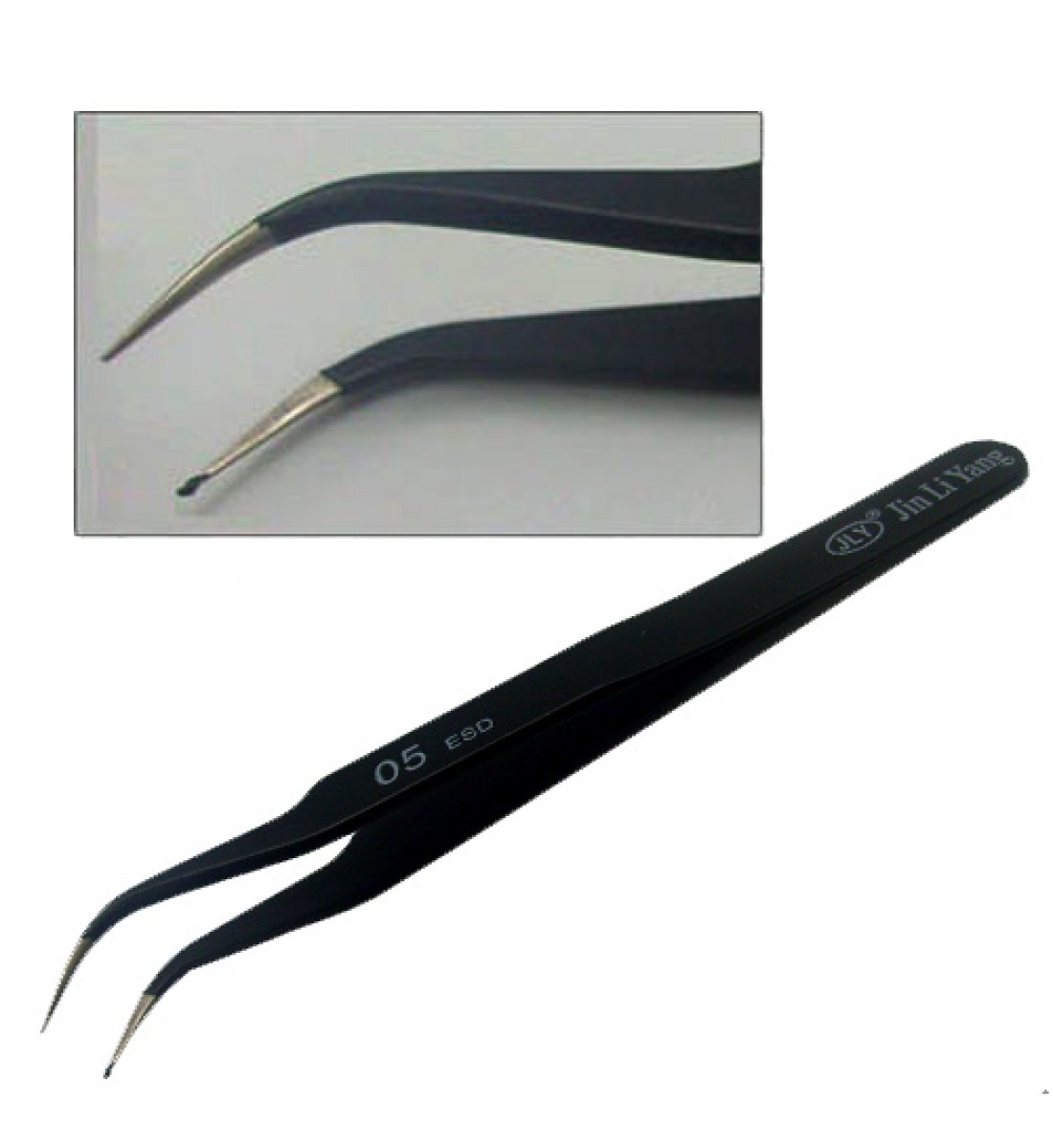 Penseta ESD 120mm curbata Penseta ESD 120mm curbata