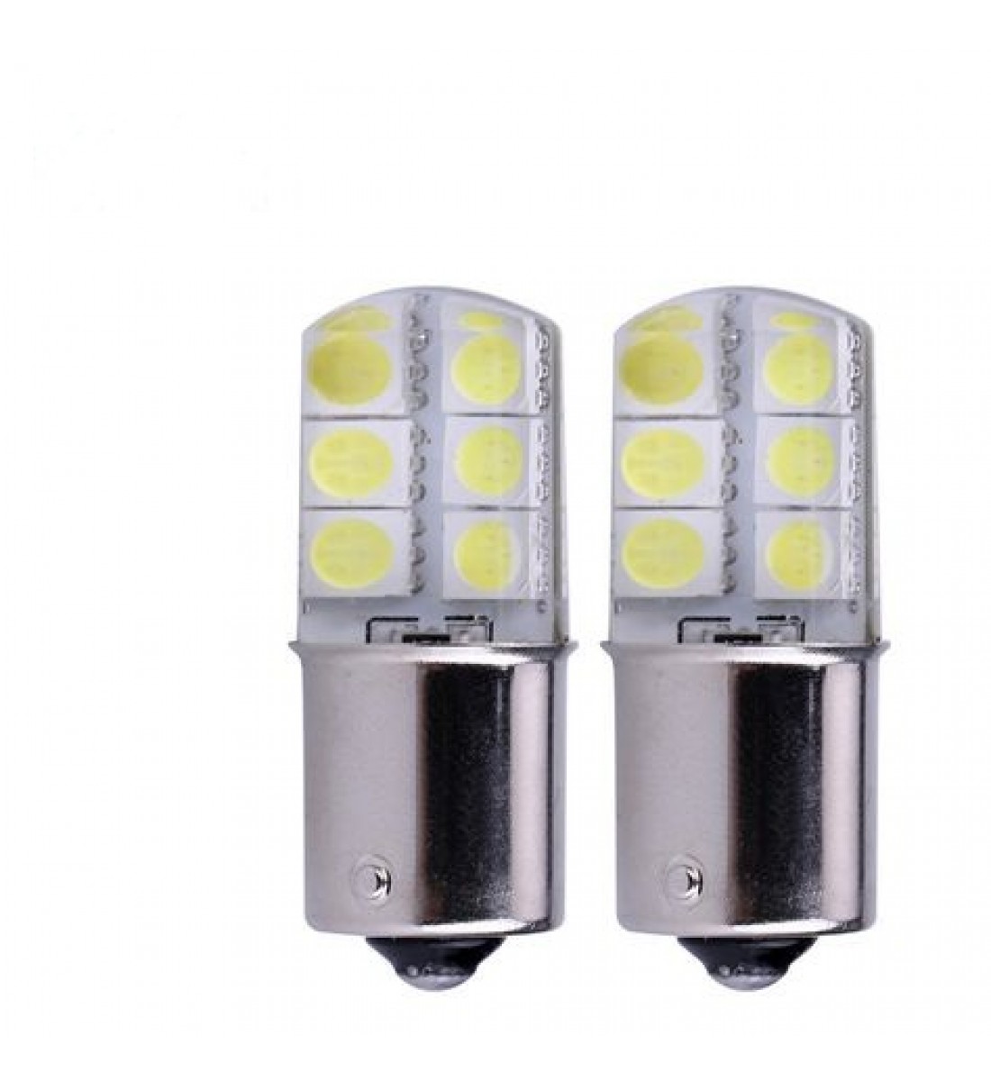 Set 2 becuri auto 1156/P21-12 smd siliconat