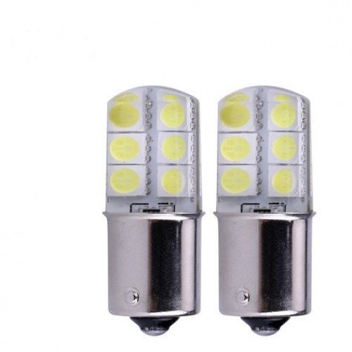 Set 2 becuri auto 1156/P21-12 smd siliconat