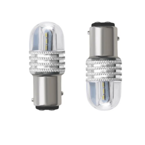 Set 2 becuri auto  1157/P21/5W- 6smd,flash