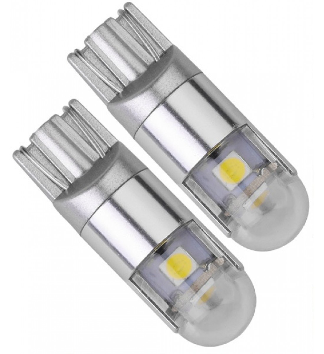 Set 2 becuri auto W5W/ T10- 3 smd-alb