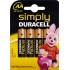 Set 4 baterii R6 Duracell Simply