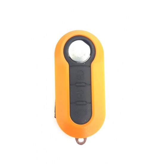 Carcasa cheie Fiat 3 but portocaliu Carcasa cheie Fiat 3 but portocaliu