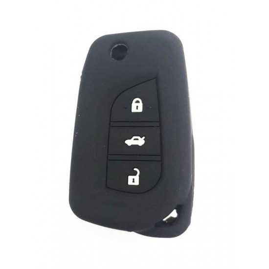 Husa silicon Toyota Rav4, 3 but .cu emblema SIL 313