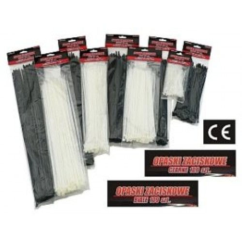 Fasete 500mm 100/set negru