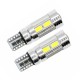 Set 2 becuri auto W5W/ T10- 10 smd cu lupa CANBUS- verde