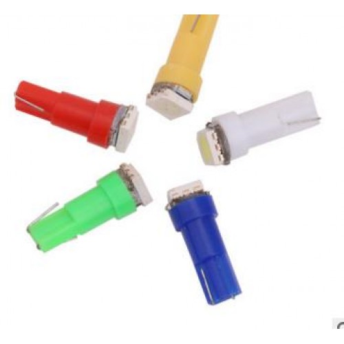 Bec auto T5 -1SMD 5050 albastru