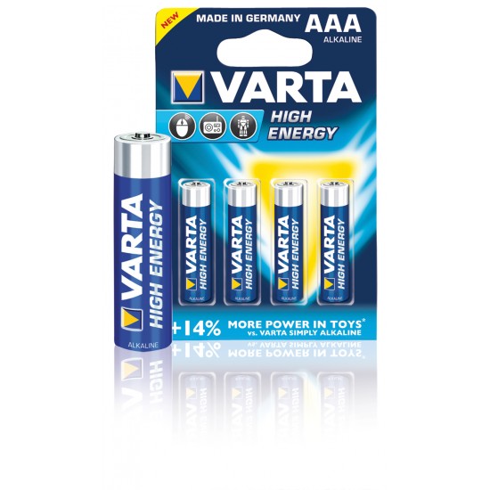 Set 4 baterii Varta High Energy R3 Set 4 baterii Varta High Energy R3