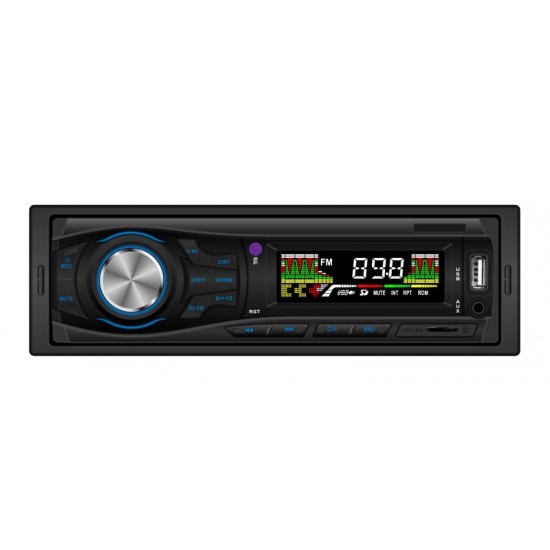 MP3 Player Auto 4x50W cu Fata Fixă, Telecomandă și Intrare AUX – Ecran LCD Color, USB și SD