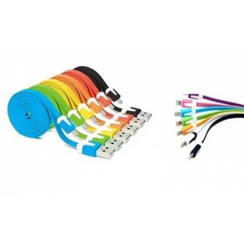 Cablu micro USB flexibil portocaliu