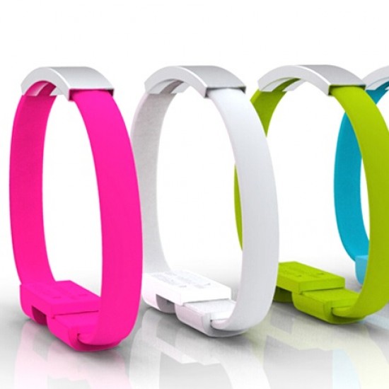 Cablu micro USB bratara gri