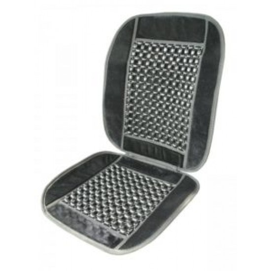 Husa scaun velur negru cu bile Husa scaun velur negru cu bile