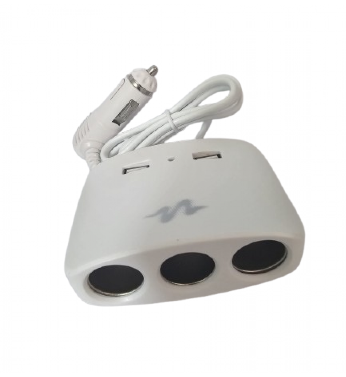 Mufa bricheta 3 iesiri +2 usb alba