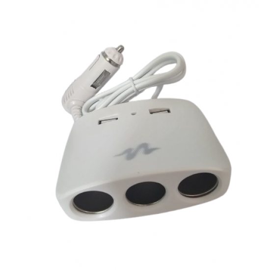 Mufa bricheta 3 iesiri +2 usb alba Mufa bricheta 3 iesiri +2 usb alba