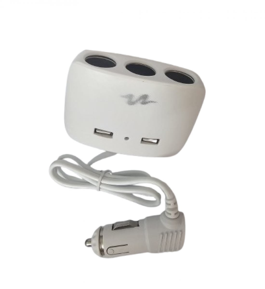 Mufa bricheta 3 iesiri +2 usb alba