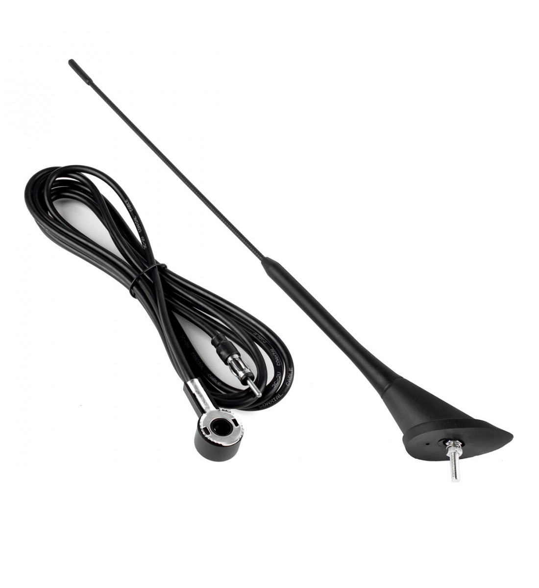 Antena auto 40cm adaptor 5mm cablu 3m ANT07