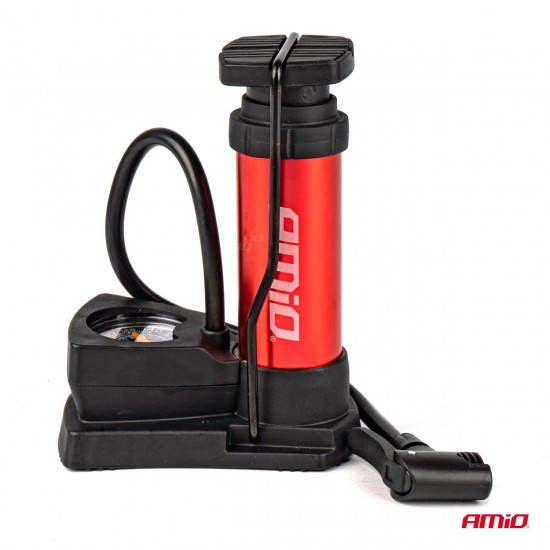 Pompă de picior mini de înaltă presiune cu manometru PU03 Pompă de picior mini de înaltă presiune cu manometru PU03