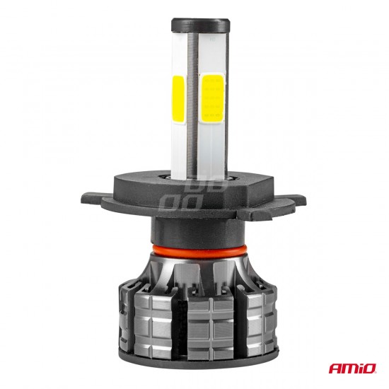 Set Becuri auto  AMiO H4 COB 4Side Set Becuri auto  AMiO H4 COB 4Side