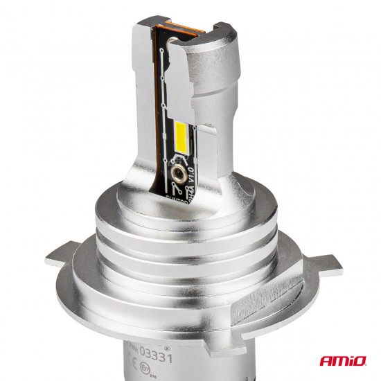 Set becuri cu LED H4 H-mini AMiO