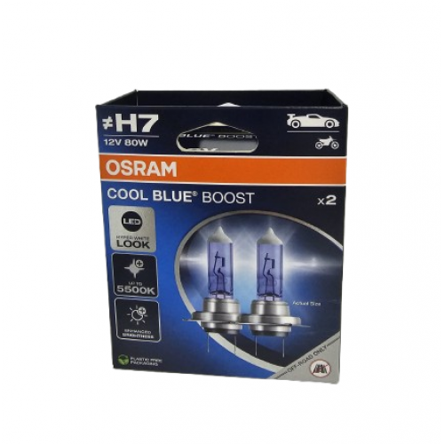 Bec Halogen, Osram, H7, 12V, 80W, PX26d, Modelul Nou  COOL BLUE BOOST