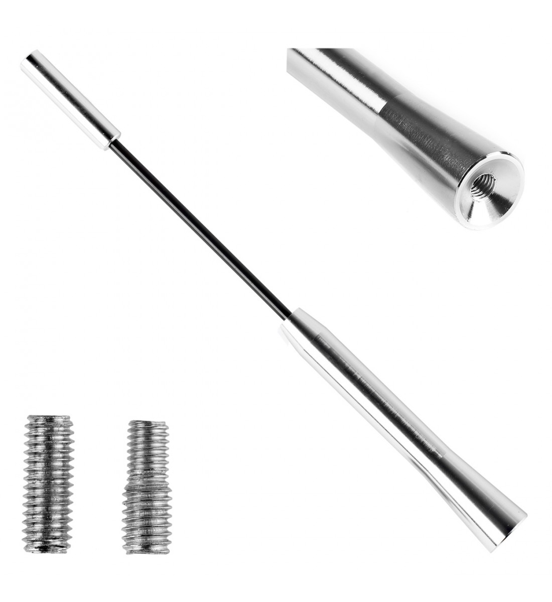 Antena Auto Catarg din aluminiu 20 cm 5/6mm adaptor ANTM05