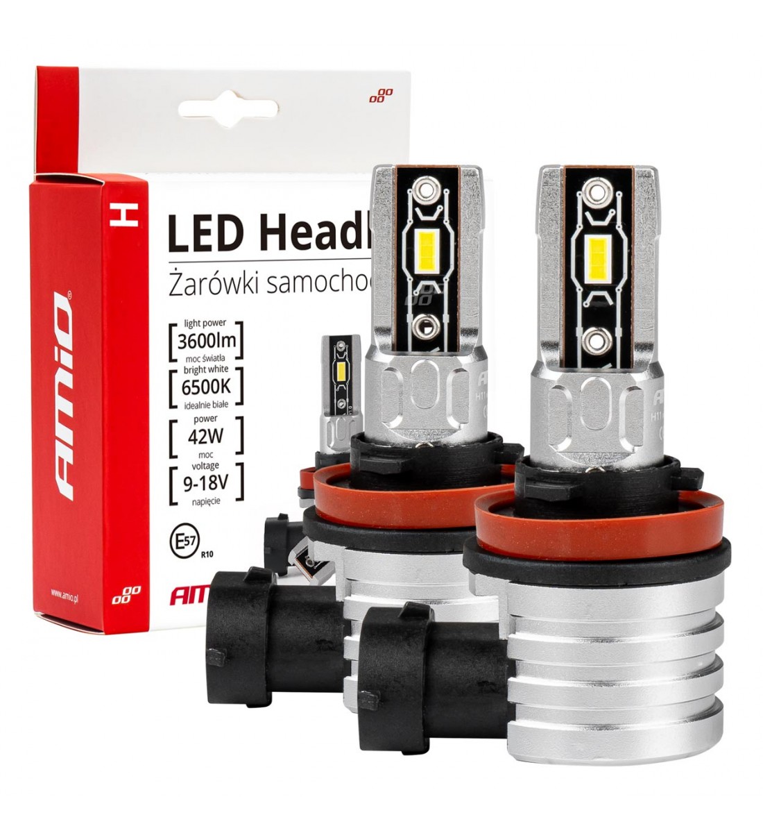 Set becuri cu led ,H8/H9/H11 H-mini AMiO