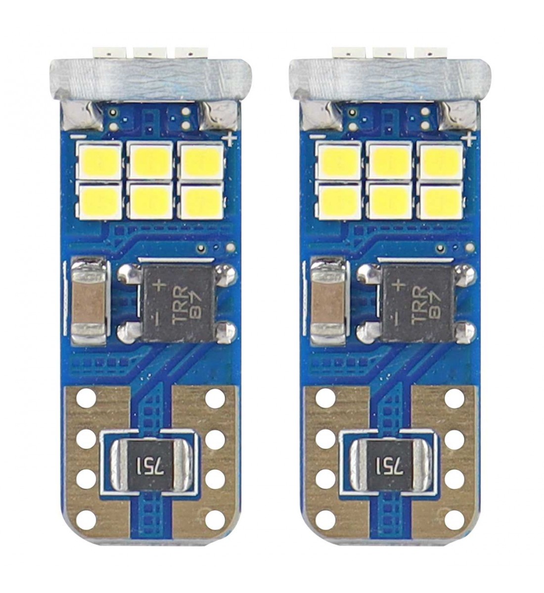 Set 2Becuri LED T10  CANBUS 18SMD UltraBright 2016 T10e W5W Alb 12V 24V AMIO-01292 - AutoParadoxSystem.ro Produs - Set 2Becuri LED T10  CANBUS 18SMD UltraBright 2016 T10e W5W Alb 12V 24V AMIO-01292 - AutoParadoxSystem.ro