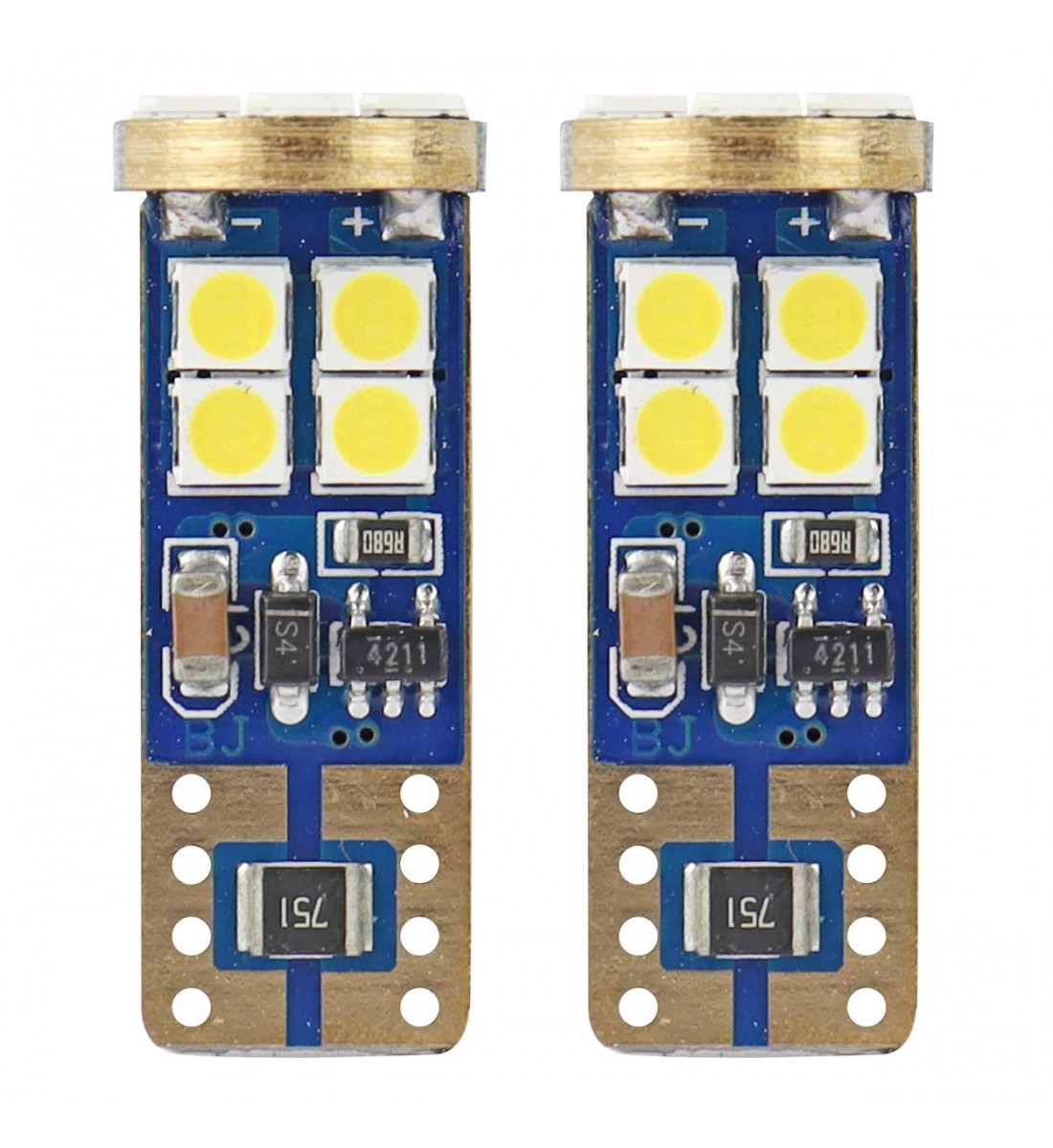 LED CANBUS 8SMD 2835 T10e (W5W) Alb 12V/24V - AutoParadoxSystem.ro Produs - LED CANBUS 8SMD 2835 T10e (W5W) Alb 12V/24V - AutoParadoxSystem.ro