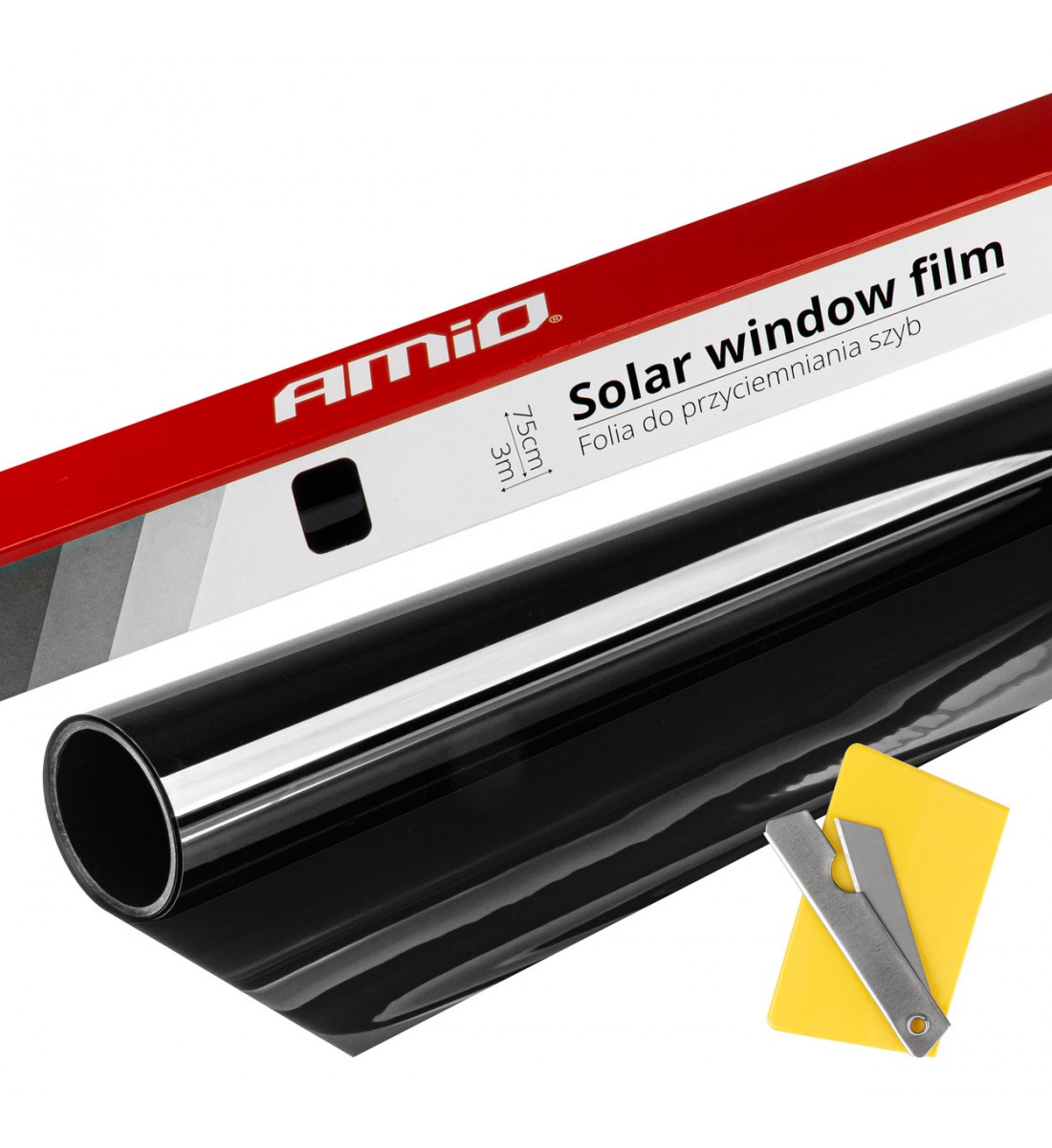 Folie foto neagră închisă pentru geamuri 0,75x3m 15% AMIO-01656 - AutoParadoxSystem.ro Produs - Folie foto neagră închisă pentru geamuri 0,75x3m 15% AMIO-01656 - AutoParadoxSystem.ro