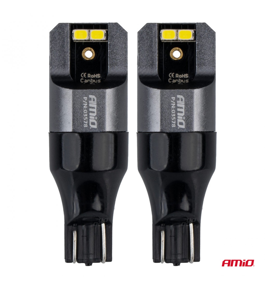 Becuri LED CANBUS PRO T15 W16W 4x2016 SMD alb 12V 24V AMIO-03578 - AutoParadoxSystem.ro Produs - Becuri LED CANBUS PRO T15 W16W 4x2016 SMD alb 12V 24V AMIO-03578 - AutoParadoxSystem.ro