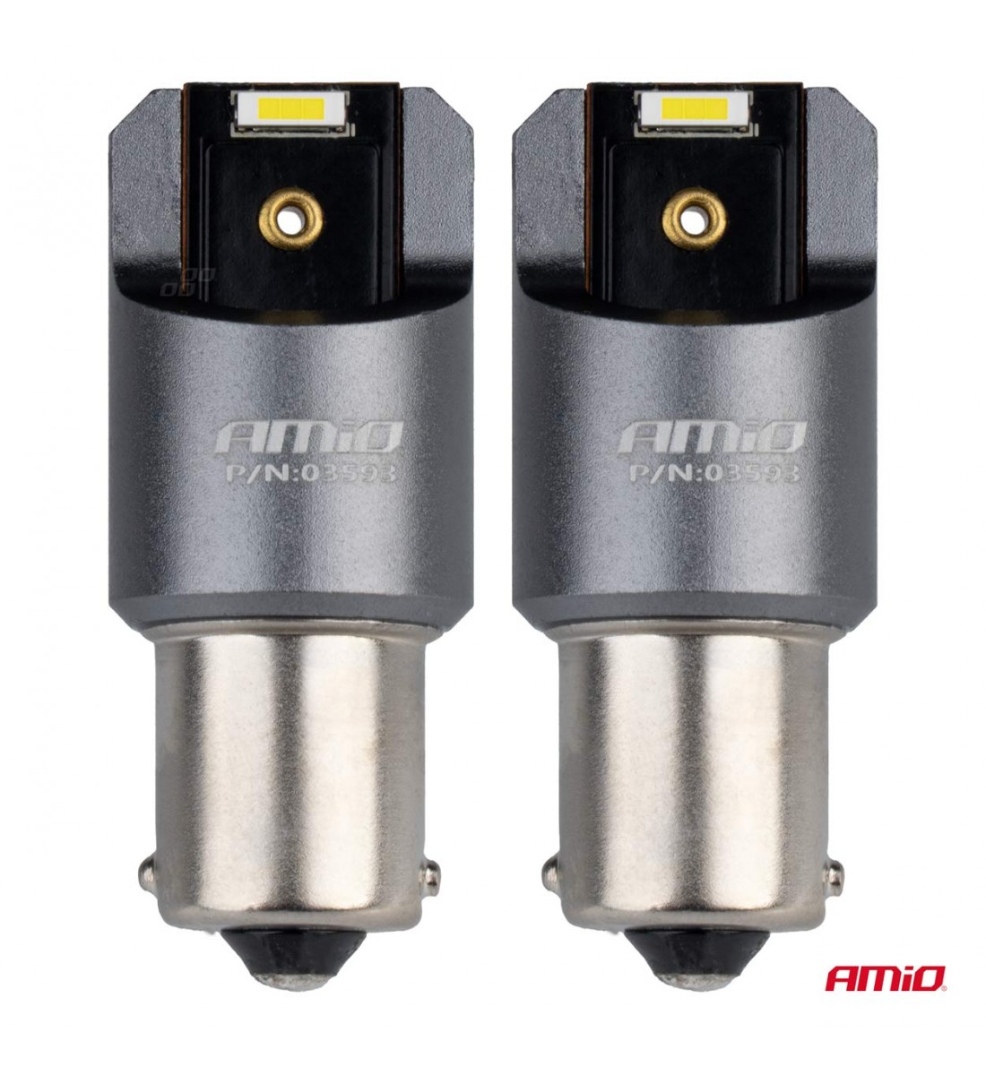Becuri LED FULL CANBUS PRO BA15S P21W 2x1860SMD alb 12V 24V AMIO-03593 - AutoParadoxSystem.ro Produs - Becuri LED FULL CANBUS PRO BA15S P21W 2x1860SMD alb 12V 24V AMIO-03593 - AutoParadoxSystem.ro