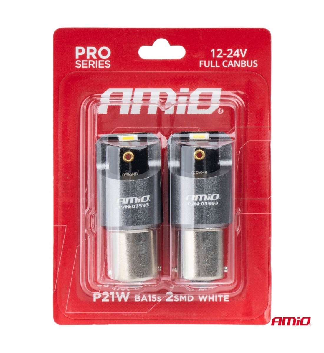 Becuri LED FULL CANBUS PRO BA15S P21W 2x1860SMD alb 12V 24V AMIO-03593 - AutoParadoxSystem.ro Produs - Becuri LED FULL CANBUS PRO BA15S P21W 2x1860SMD alb 12V 24V AMIO-03593 - AutoParadoxSystem.ro