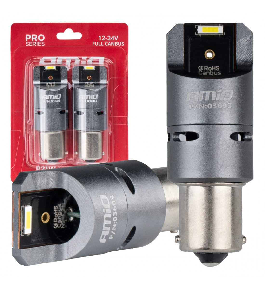 Becuri LED FULL CANBUS PRO BA15S P21W 2x1860SMD alb 12V 24V AMIO-03603 - AutoParadoxSystem.ro Produs - Becuri LED FULL CANBUS PRO BA15S P21W 2x1860SMD alb 12V 24V AMIO-03603 - AutoParadoxSystem.ro