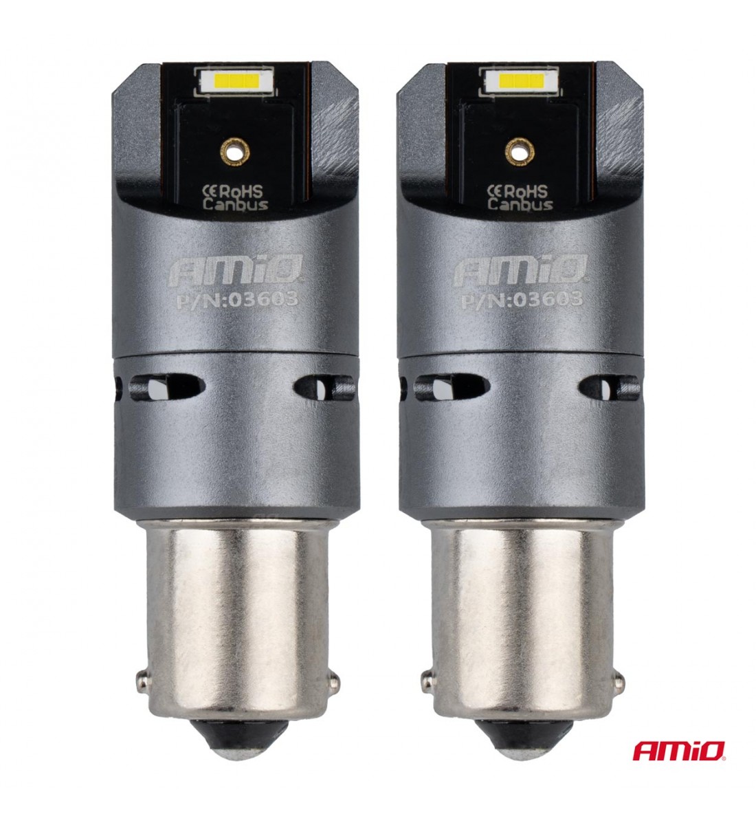Becuri LED FULL CANBUS PRO BA15S P21W 2x1860SMD alb 12V 24V AMIO-03603 - AutoParadoxSystem.ro Produs - Becuri LED FULL CANBUS PRO BA15S P21W 2x1860SMD alb 12V 24V AMIO-03603 - AutoParadoxSystem.ro