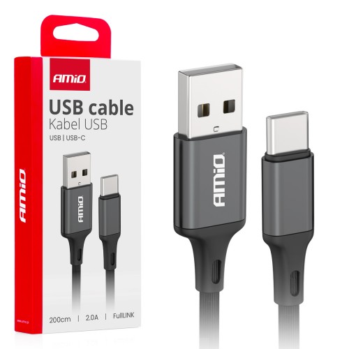 Cablu de încărcare USB-A - USB-C 3A 100cm FullLINK AMIO-03923