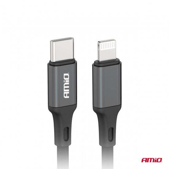 Cablu de încărcare USB-C - LIGHTNING IPHONE PD 20W 100cm FullLINK AMIO-03904 Cablu de încărcare USB-C - LIGHTNING IPHONE PD 20W 100cm FullLINK AMIO-03904