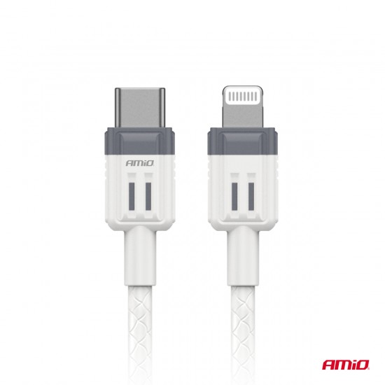 Cablu de încărcare USB-C - IPHONE LIGHTNING FullLINK 20W 100cm AMIO-03910 Cablu de încărcare USB-C - IPHONE LIGHTNING FullLINK 20W 100cm AMIO-03910