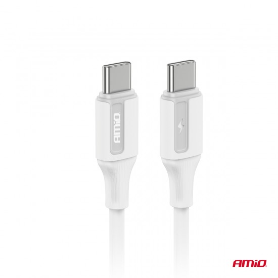 Cablu de încărcare USB-C - USB-C 60W 100cm FullLINK AMIO-03920 Cablu de încărcare USB-C - USB-C 60W 100cm FullLINK AMIO-03920