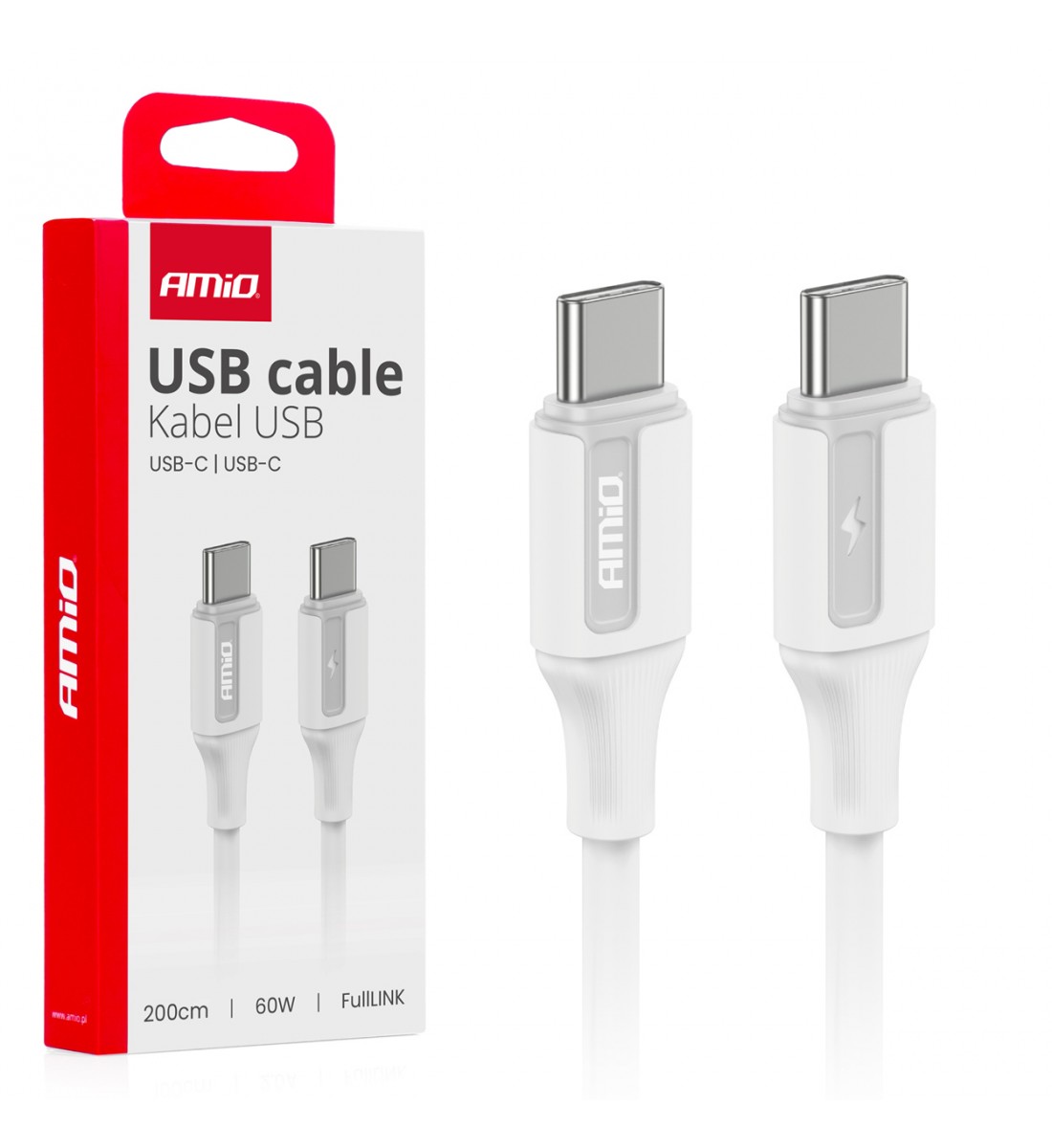 Cablu de încărcare USB-C - USB-C 60W 200cm FullLINK AMIO-03921 - AutoParadoxSystem.ro Produs - Cablu de încărcare USB-C - USB-C 60W 200cm FullLINK AMIO-03921 - AutoParadoxSystem.ro