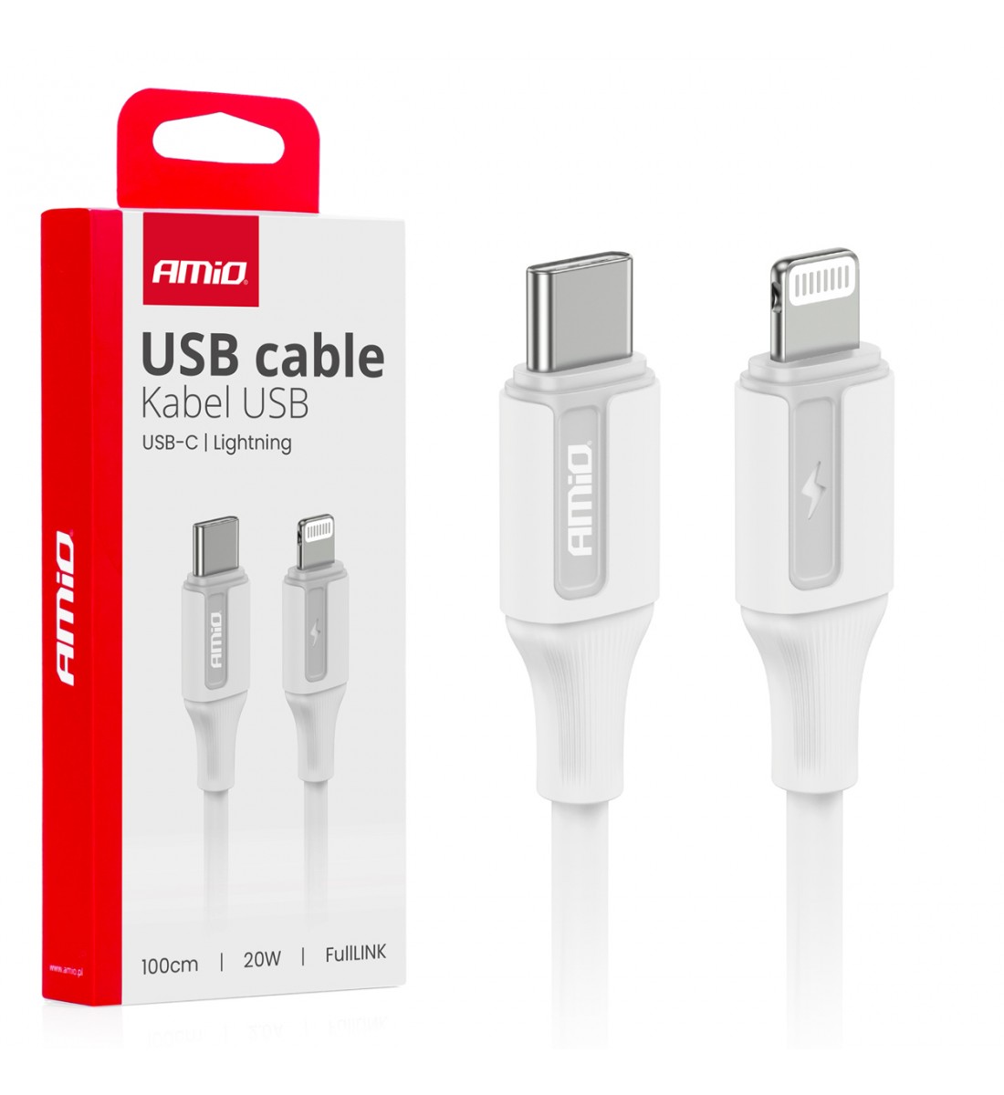 Cablu de încărcare USB-C - IPHONE LIGHTNING 20W 100cm AMIO-03922 - AutoParadoxSystem.ro Produs - Cablu de încărcare USB-C - IPHONE LIGHTNING 20W 100cm AMIO-03922 - AutoParadoxSystem.ro