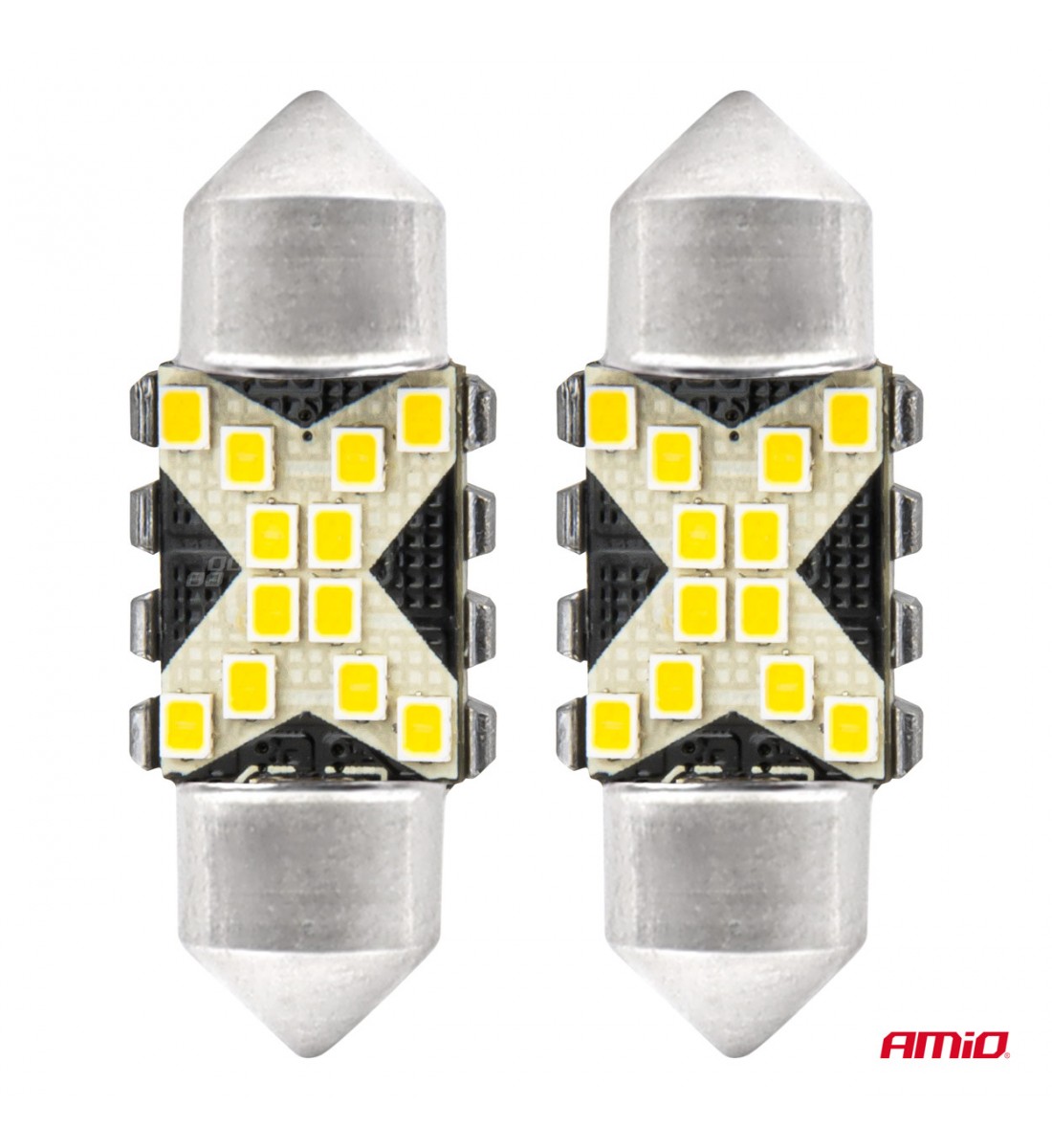 Becuri LED CANBUS Festoon C5W 12SMD 2016 31mm Alb 12V 24V AMIO-04235 - AutoParadoxSystem.ro Produs - Becuri LED CANBUS Festoon C5W 12SMD 2016 31mm Alb 12V 24V AMIO-04235 - AutoParadoxSystem.ro