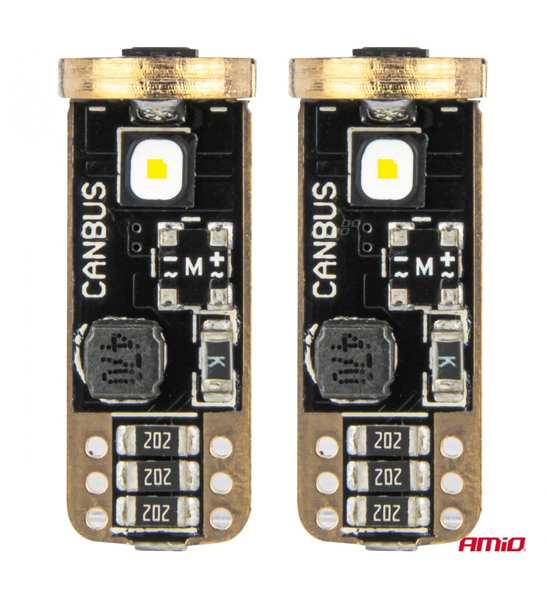Set 2 Becuri LED T10 CANBUS T10 W5W 3SMD 3838 Alb 12V 24V AMIO-04246 - AutoParadoxSystem.ro Produs - Set 2 Becuri LED T10 CANBUS T10 W5W 3SMD 3838 Alb 12V 24V AMIO-04246 - AutoParadoxSystem.ro