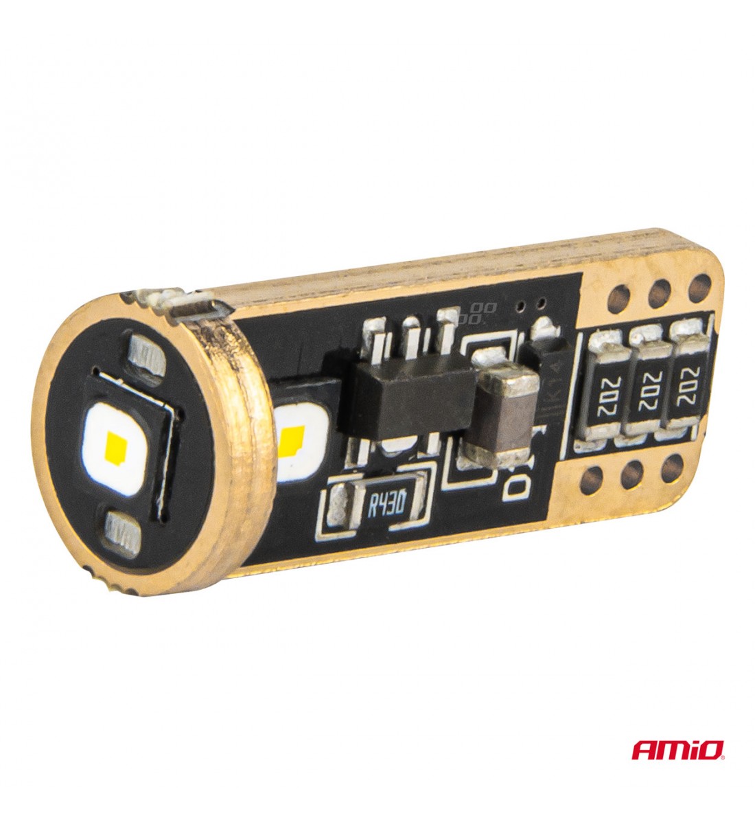 Set 2 Becuri LED T10 CANBUS T10 W5W 3SMD 3838 Alb 12V 24V AMIO-04246 - AutoParadoxSystem.ro Produs - Set 2 Becuri LED T10 CANBUS T10 W5W 3SMD 3838 Alb 12V 24V AMIO-04246 - AutoParadoxSystem.ro