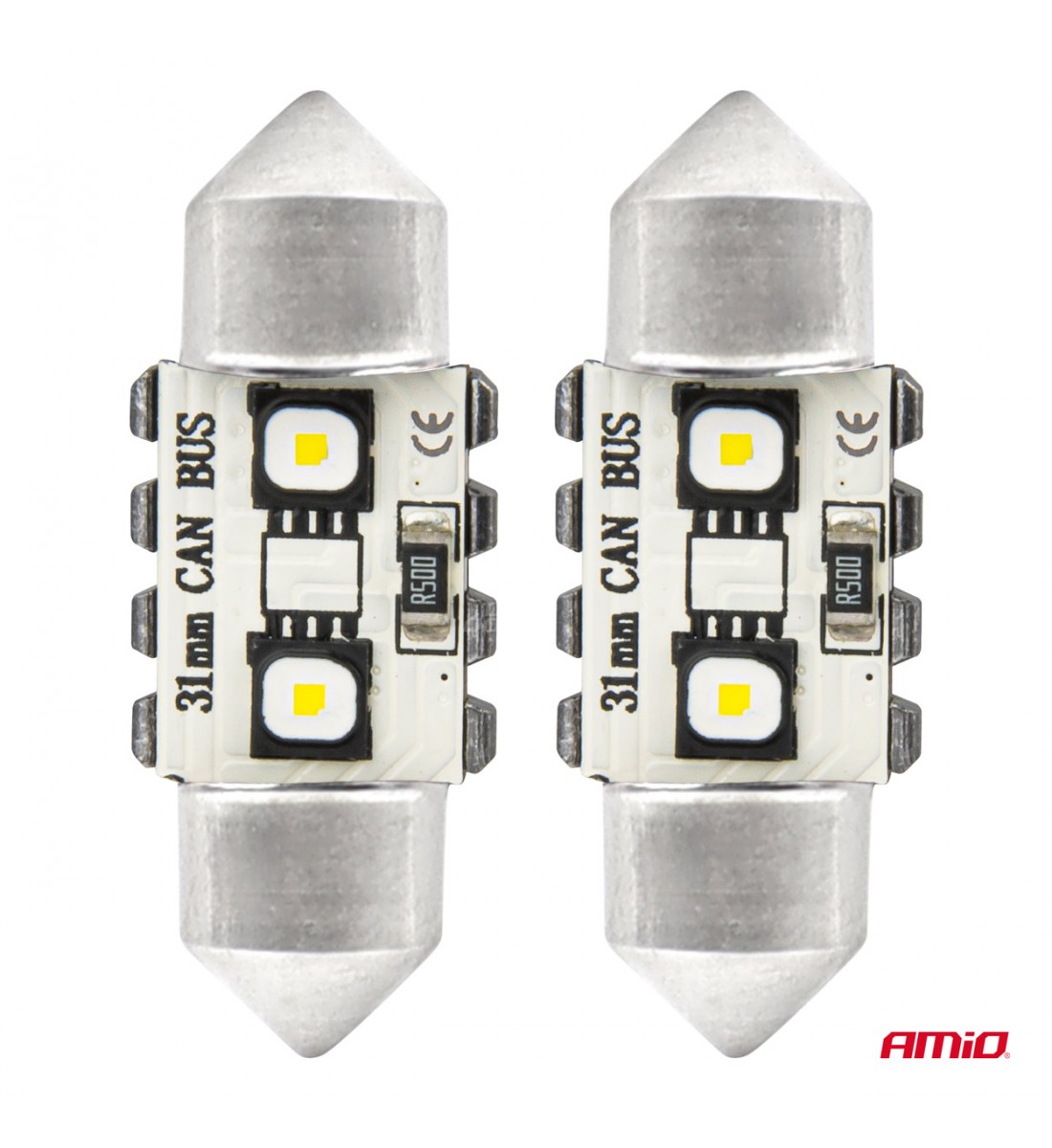 Becuri LED CANBUS Festoon C5W 2SMD 3838 31mm Alb 12V 24V AMIO-04247 - AutoParadoxSystem.ro Produs - Becuri LED CANBUS Festoon C5W 2SMD 3838 31mm Alb 12V 24V AMIO-04247 - AutoParadoxSystem.ro