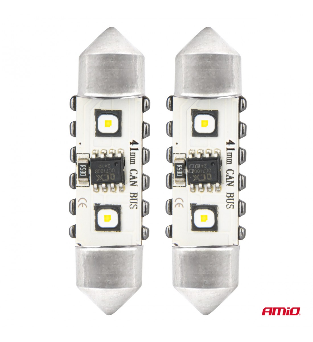 Becuri LED CANBUS Festoon C5W 2SMD 3838 41mm Alb 12V 24V AMIO-04250 - AutoParadoxSystem.ro Produs - Becuri LED CANBUS Festoon C5W 2SMD 3838 41mm Alb 12V 24V AMIO-04250 - AutoParadoxSystem.ro