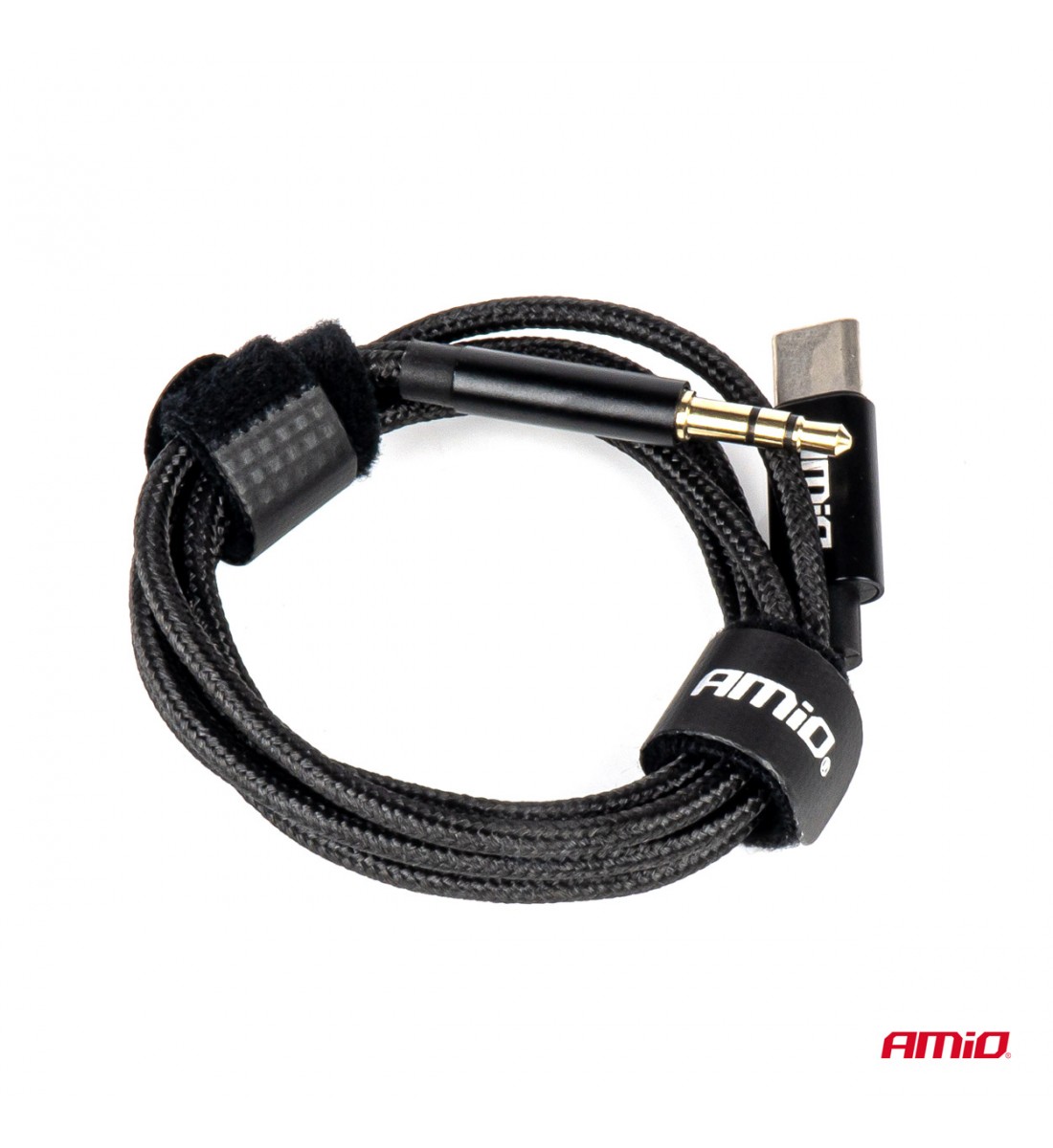 Produs - Cablu audio USB-C la mini-mufă AUX de 3,5 mm, 1 m, AMIO-04294 - AutoParadoxSystem.ro