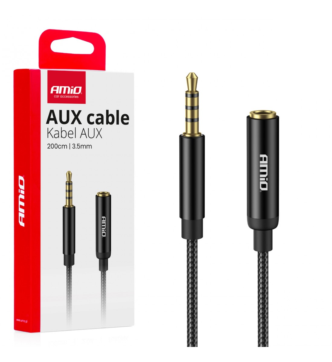 Cablu audio AUX Mini Jack 3.5mm 2m AMIO-04296 - AutoParadoxSystem.ro Produs - Cablu audio AUX Mini Jack 3.5mm 2m AMIO-04296 - AutoParadoxSystem.ro