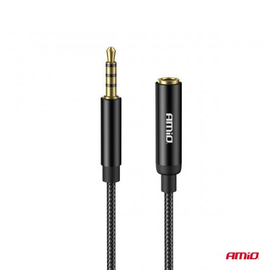 Cablu audio AUX Mini Jack 3.5mm 2m AMIO-04296 Cablu audio AUX Mini Jack 3.5mm 2m AMIO-04296